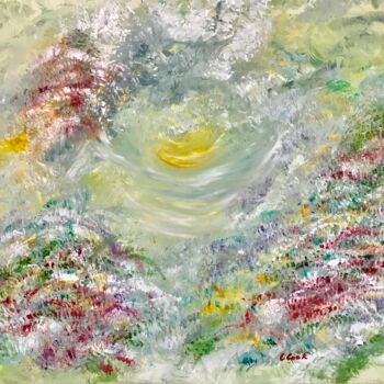 Painting titled "Full Bloom" by Elisa Cook, Original Artwork, Oil