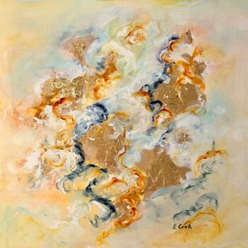 Painting titled "Days of Shimmer and…" by Elisa Cook, Original Artwork, Oil