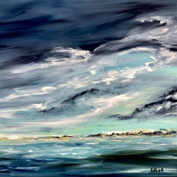 Painting titled "Surrounded by Darkn…" by Elisa Cook, Original Artwork, Oil