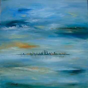Peinture intitulée "Tel ciel telle mer" par Elisa Cook, Œuvre d'art originale, Autre