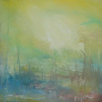 Pintura intitulada "En sourdine," por Elisa Cook, Obras de arte originais, Óleo