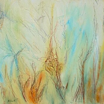 Pintura intitulada "Sur un air de guita…" por Elisa Cook, Obras de arte originais, Óleo