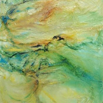 Pintura intitulada "Horizon ambigu" por Elisa Cook, Obras de arte originais, Óleo