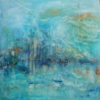 Malerei mit dem Titel "Nuit de mer" von Elisa Cook, Original-Kunstwerk, Öl
