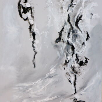 Pintura intitulada "Valse grise" por Elisa Cook, Obras de arte originais, Acrílico