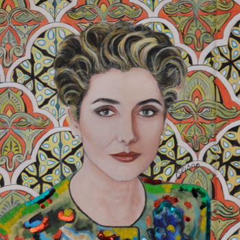 Painting titled "Catherine Deneuve:…" by Elisa Eichholzer, Original Artwork