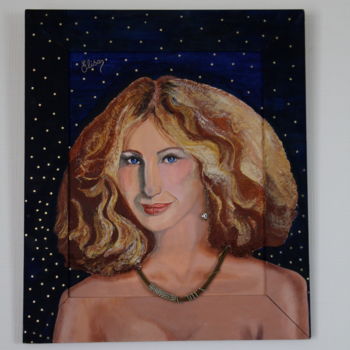 Painting titled "Barbara Streisand:…" by Elisa Eichholzer, Original Artwork