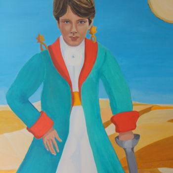 Painting titled "Mon fils Olivier à…" by Elisa Eichholzer, Original Artwork
