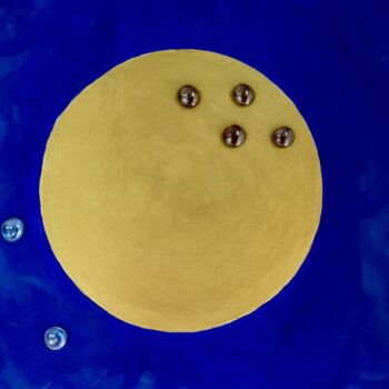 Malarstwo zatytułowany „Moon2” autorstwa Elisa Paolina, Oryginalna praca, Akryl