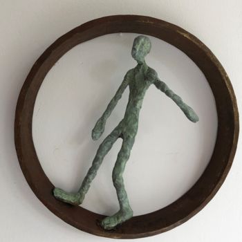 Escultura titulada "Le cercle" por Elisabeth Aloccio, Obra de arte original, Bronce