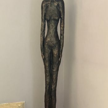 Sculpture titled "Garde à vous !" by Elisabeth Aloccio, Original Artwork, Bronze
