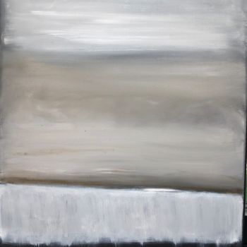 Painting titled "Terre ciel" by Elisabeth Aloccio, Original Artwork, Oil