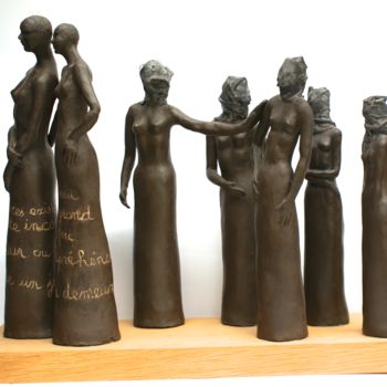 Skulptur mit dem Titel "Libération" von Elisabeth Aloccio, Original-Kunstwerk