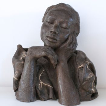 Скульптура под названием "Repos" - Elisabeth Aloccio, Подлинное произведение искусства