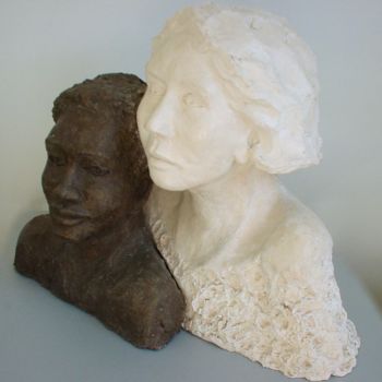 Sculpture titled "Duo" by Elisabeth Aloccio, Original Artwork