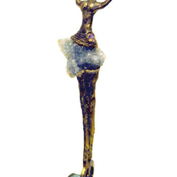 Sculpture intitulée "Danseuse sur roue" par Elisabeth Brainos, Œuvre d'art originale, Bronze