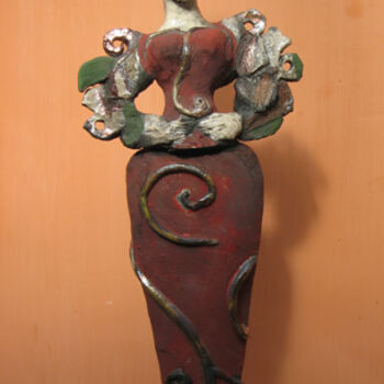 Sculpture titled "la star du cirque," by Elisabeth Brainos, Original Artwork