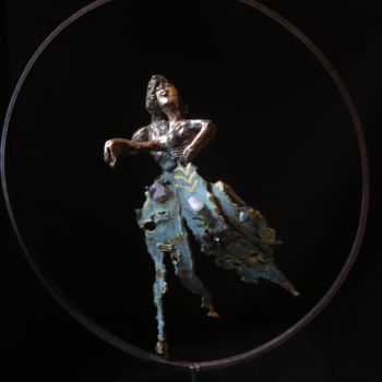 Γλυπτική με τίτλο "let'dance" από Elisabeth Brainos, Αυθεντικά έργα τέχνης, Μπρούντζος