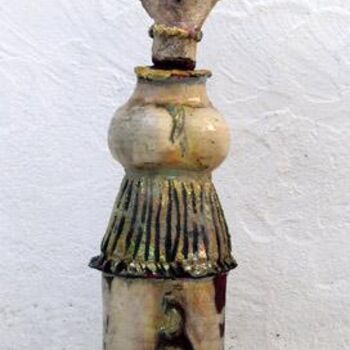 雕塑 标题为“la sainte” 由Elisabeth Brainos, 原创艺术品, 兵马俑