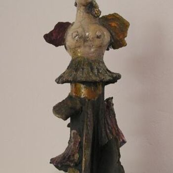 Skulptur mit dem Titel "niki" von Elisabeth Brainos, Original-Kunstwerk, Terra cotta