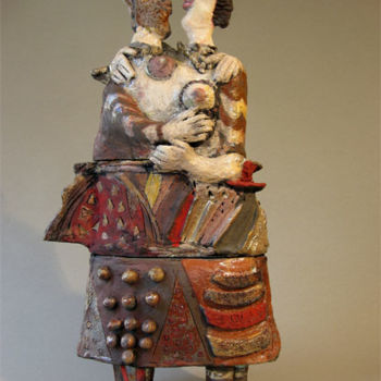 "couple uni" başlıklı Heykel Elisabeth Brainos tarafından, Orijinal sanat, Terracotta