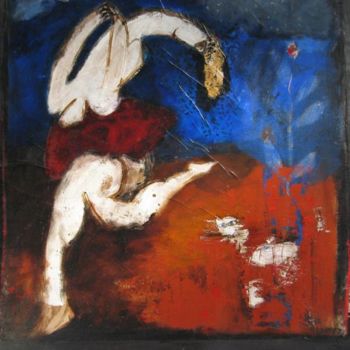 Peinture intitulée "la danseuse et le c…" par Elisabeth Brainos, Œuvre d'art originale, Acrylique