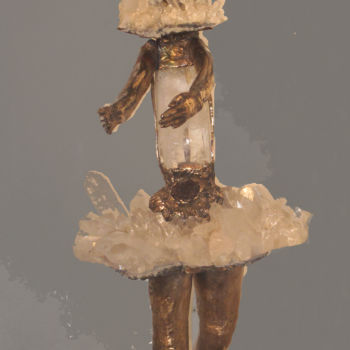 Escultura titulada "L'offrande-" por Elisabeth Brainos, Obra de arte original, Bronce