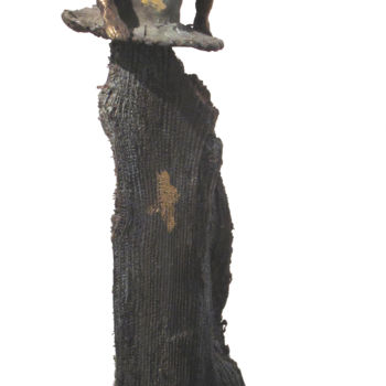 Sculpture intitulée "L'espagnole au chap…" par Elisabeth Brainos, Œuvre d'art originale, Bronze