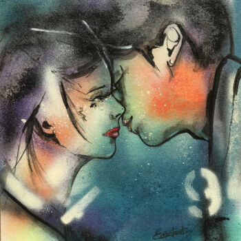 "Love" başlıklı Tablo Elisabeth Constantin tarafından, Orijinal sanat, Akrilik