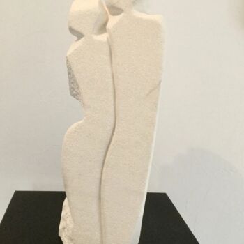 Sculpture titled "Enlacés" by Elisabeth Dinardo, Original Artwork, Stone