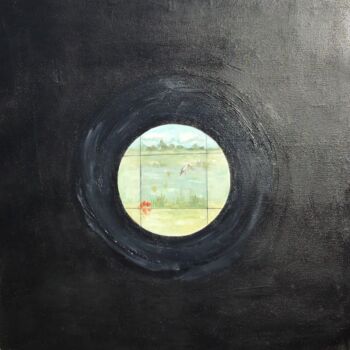 Malarstwo zatytułowany „Zoom sur les marais” autorstwa Elisabeth Fabre Derulliere, Oryginalna praca, Akryl