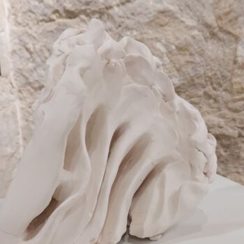 Sculpture titled "Ecume de mer" by Elisabeth Fabre Derulliere, Original Artwork, Clay
