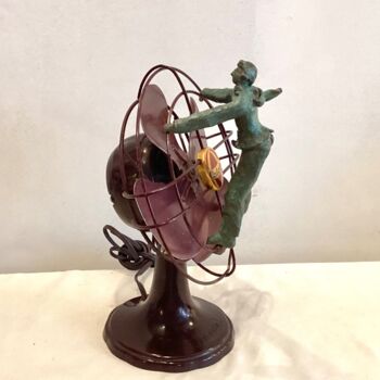 Sculpture intitulée "« Prendre l’air IV »" par Elisabeth Faucheur, Œuvre d'art originale, Bronze