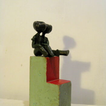 Скульптура под названием ""Réconciliation des…" - Elisabeth Faucheur, Подлинное произведение искусства, Металлы