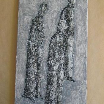 Painting titled "L'intrus NOUVEAUTE" by Elisabeth Faucheur, Original Artwork