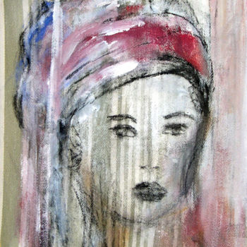 Painting titled "portrait-femme-3.jpg" by Elisabeth Girard, Original Artwork