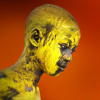 Photographie intitulée "Kid, comme un soleil" par Elisabeth Hurtel, Œuvre d'art originale, Photographie numérique