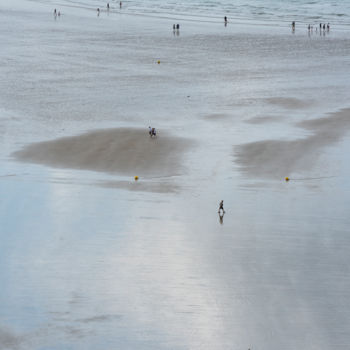 Photographie intitulée "reflet sur l'estran…" par Elisabeth Laplante, Œuvre d'art originale, Photographie numérique
