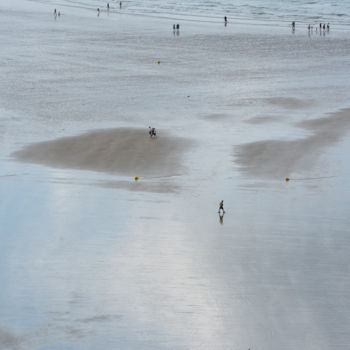 Fotografia zatytułowany „reflet sur l'estran…” autorstwa Elisabeth Laplante, Oryginalna praca, Fotografia cyfrowa