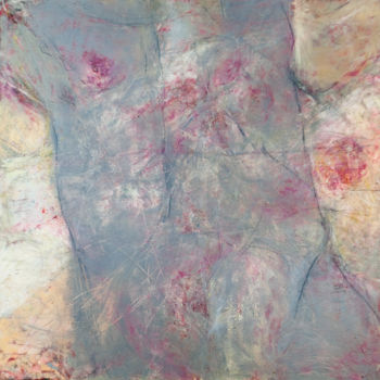 Pintura intitulada "Les Anges de pierre…" por Elisabeth Laplante, Obras de arte originais, Óleo