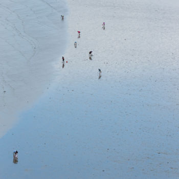 Photographie intitulée "Sable bleu" par Elisabeth Laplante, Œuvre d'art originale, Photographie numérique