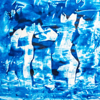 Schilderij getiteld "Les trois grâces" door Elisabeth Laplante, Origineel Kunstwerk, pigmenten