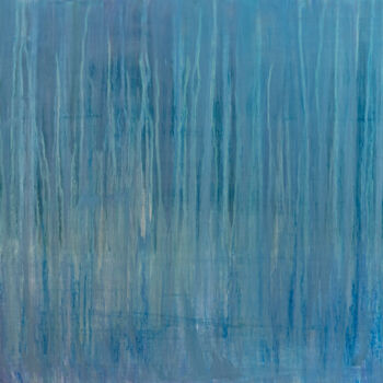 Peinture intitulée "Abstract Night Rain" par Elisabeth Laplante, Œuvre d'art originale, Huile