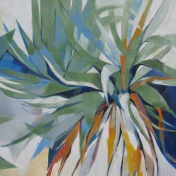 Ζωγραφική με τίτλο "Yucca-la" από Elisabeth Montreuil, Αυθεντικά έργα τέχνης