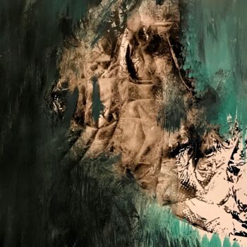 Картина под названием "L'invisible" - Elisabeth Mounic, Подлинное произведение искусства, Чернила