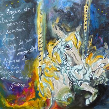 Картина под названием "TOURNE - TOURNE" - Elisabeth Renard, Подлинное произведение искусства, Акрил