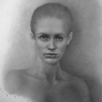 Dibujo titulada "Portraitzeichnung "…" por Lisa, Obra de arte original