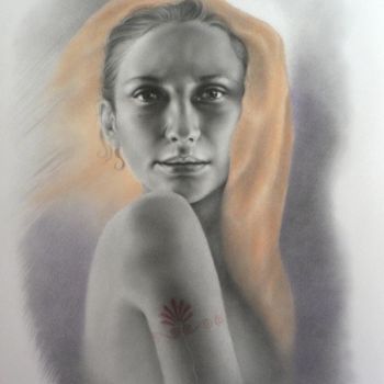 Dessin intitulée "Portraitzeichnung" par Lisa, Œuvre d'art originale, Autre