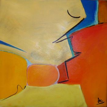 Painting titled "passage" by Elisabeth Ait Larbi-Mangourny, Original Artwork