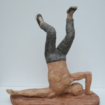 "Break dancer" başlıklı Heykel Elisabeth Fillet tarafından, Orijinal sanat, Terracotta